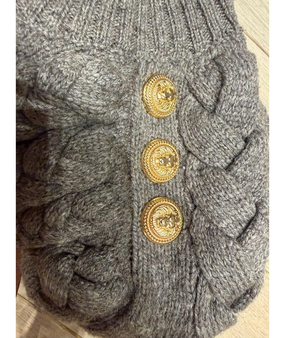 BALMAIN Коричневый шерстяной джемпер / свитер, фото 3