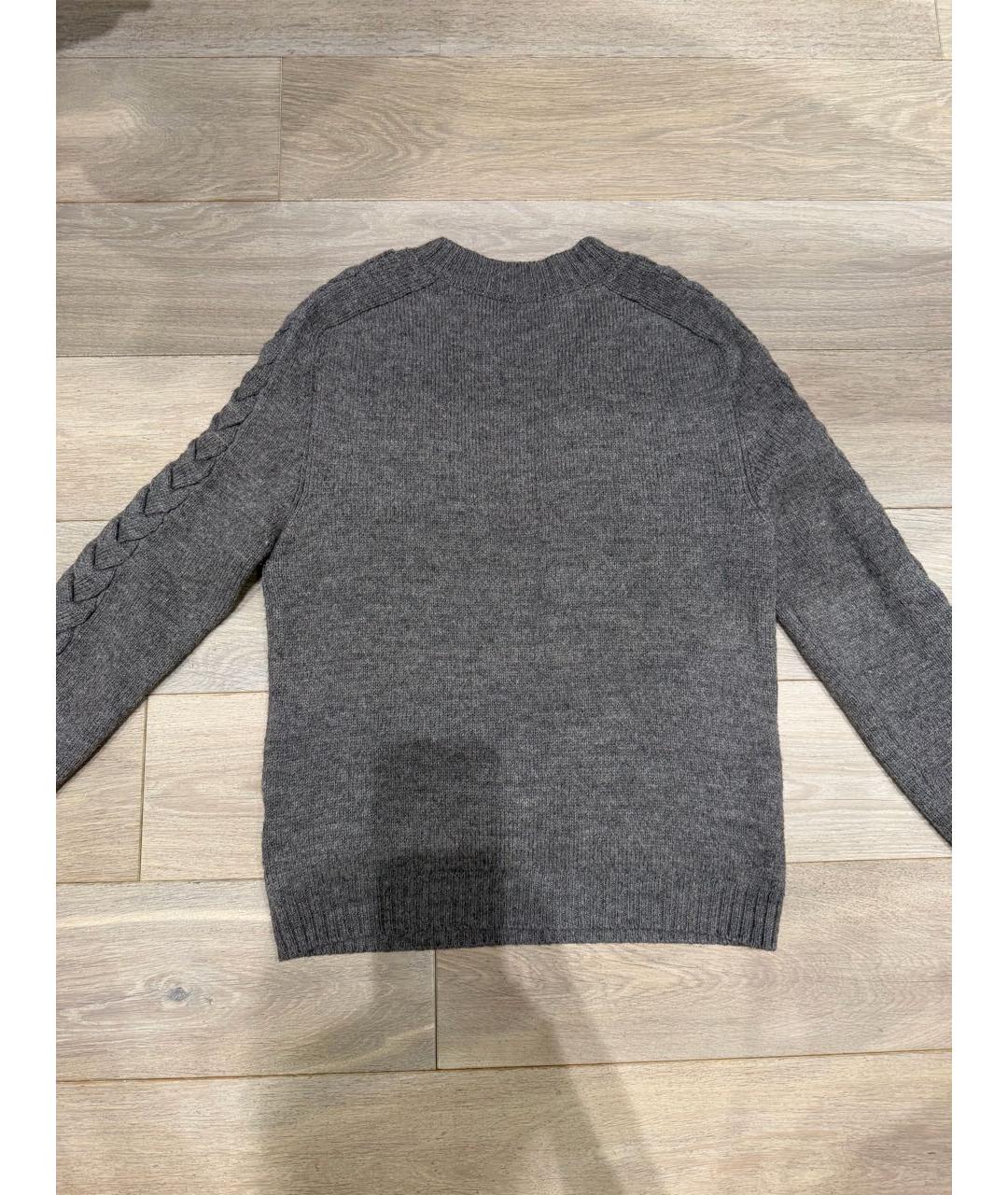 BALMAIN Коричневый шерстяной джемпер / свитер, фото 2