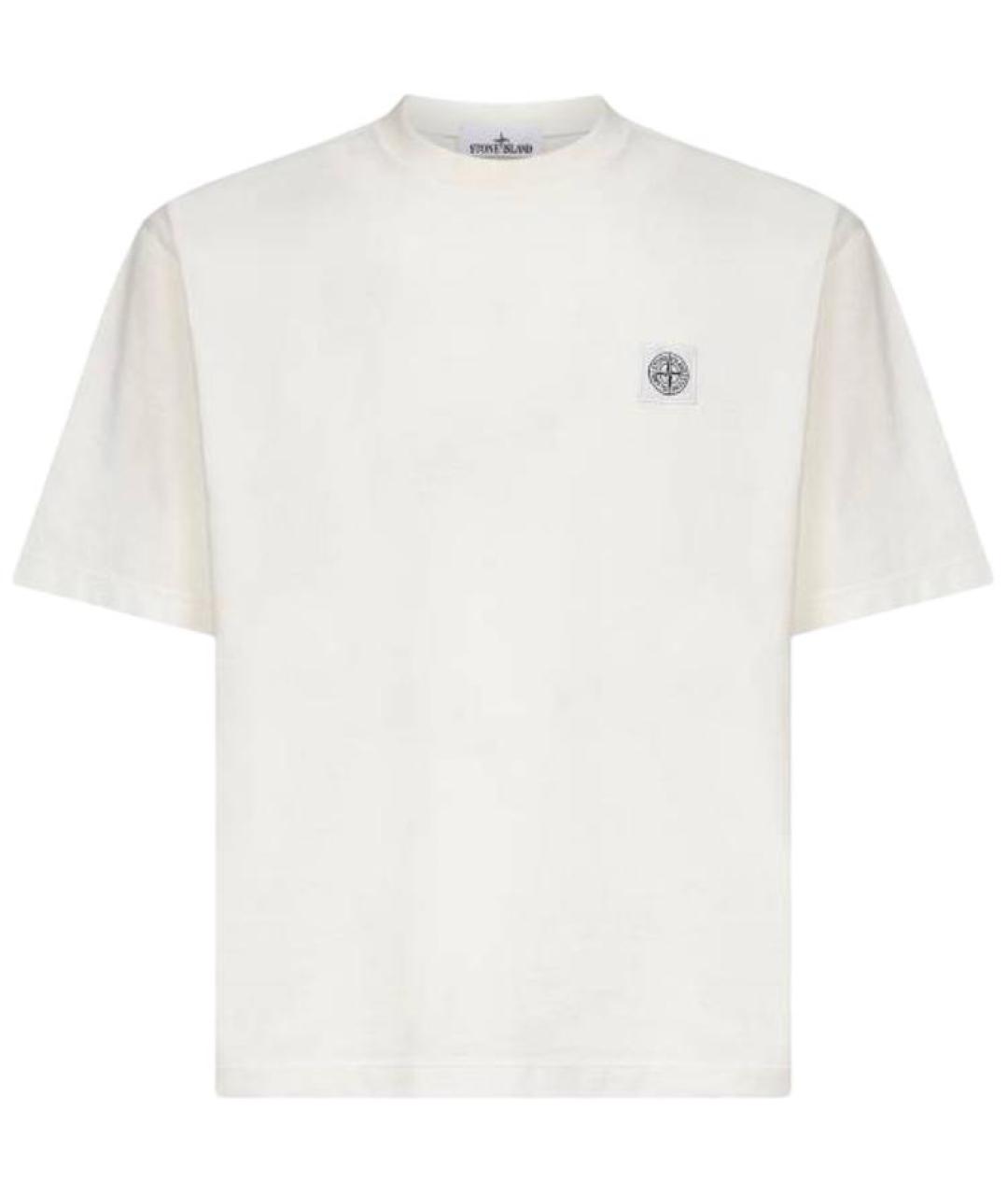 STONE ISLAND Белая футболка, фото 1