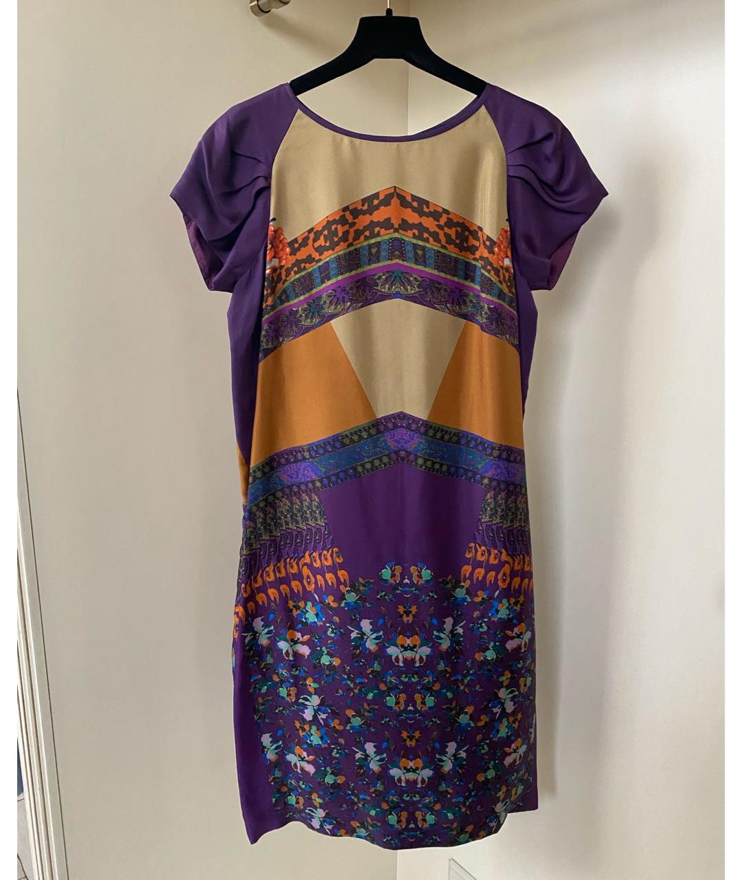 ETRO Мульти шелковое коктейльное платье, фото 9