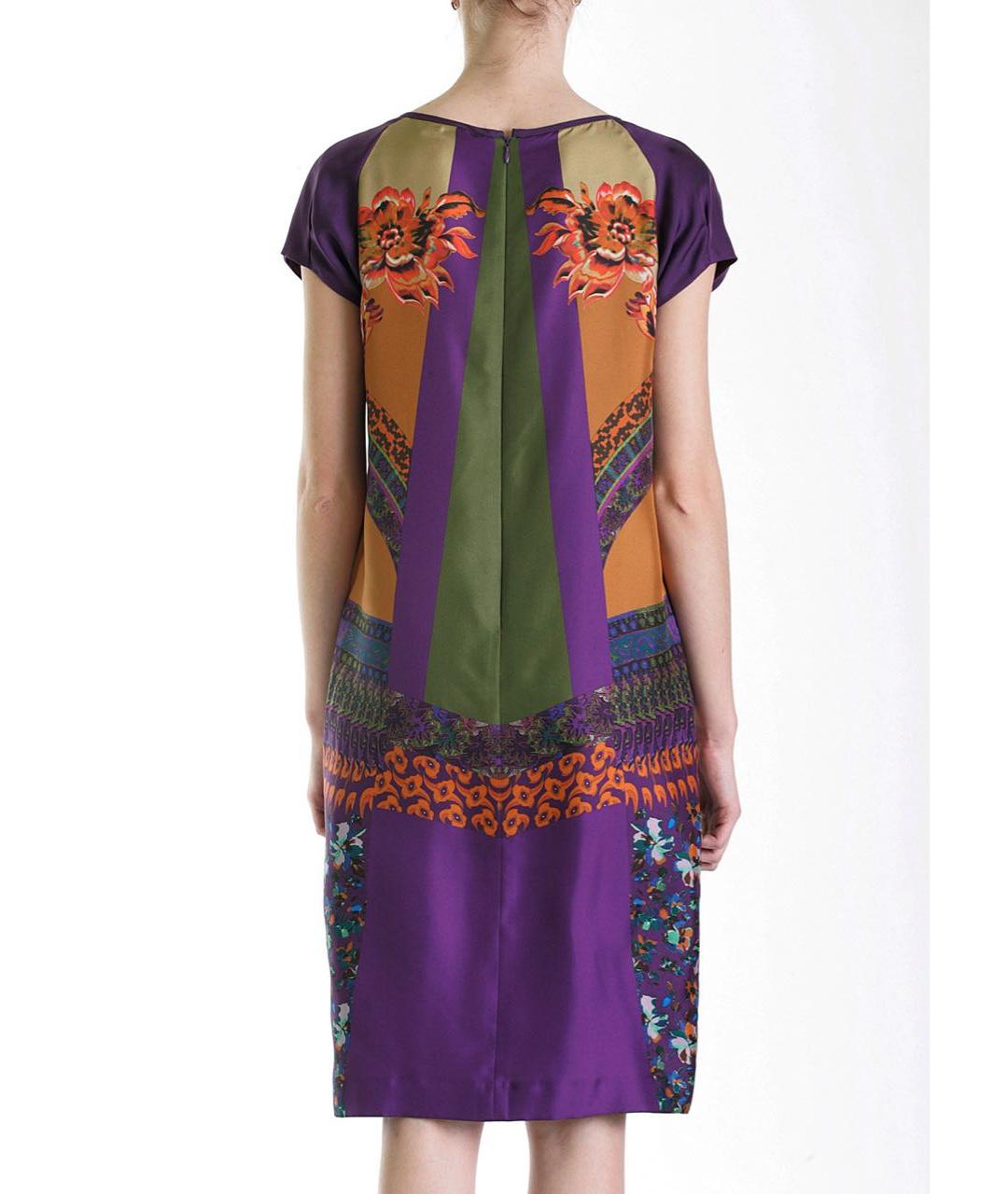 ETRO Мульти шелковое коктейльное платье, фото 3