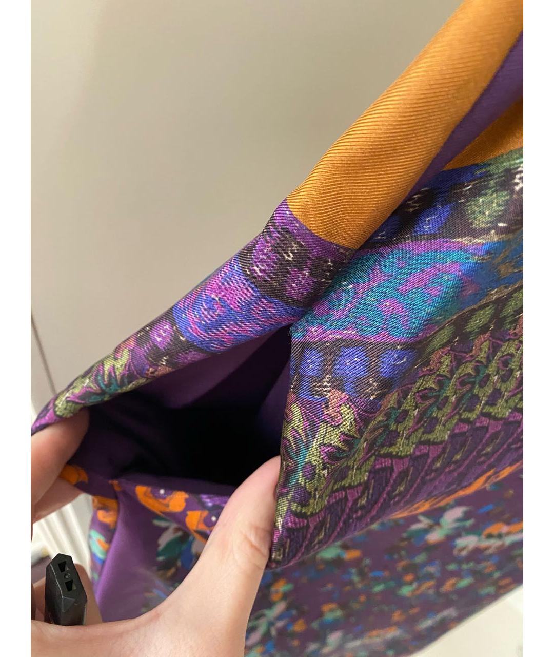 ETRO Мульти шелковое коктейльное платье, фото 8