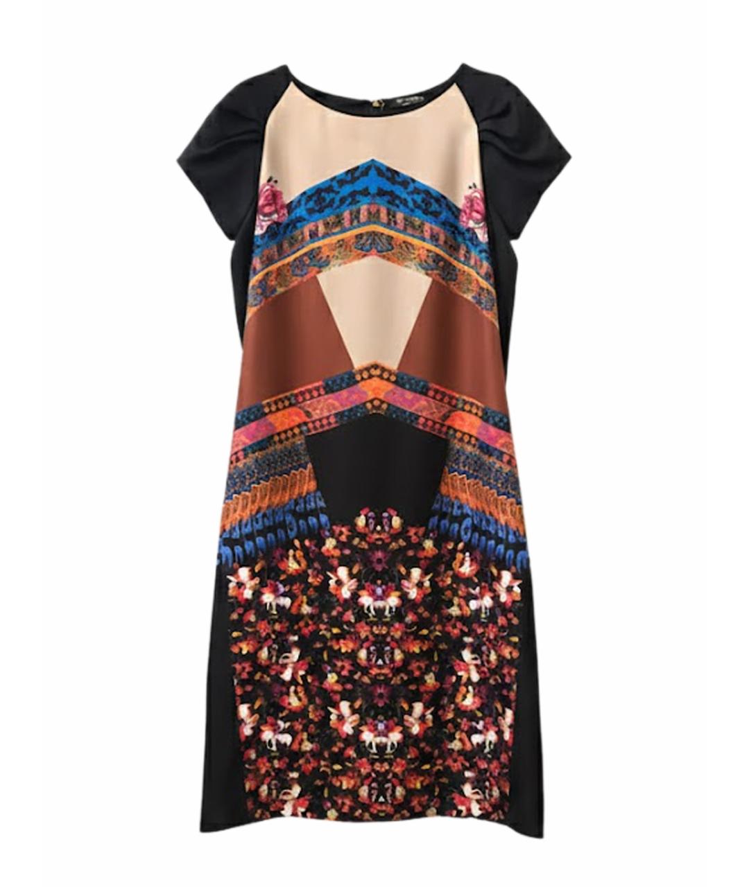 ETRO Мульти шелковое коктейльное платье, фото 1