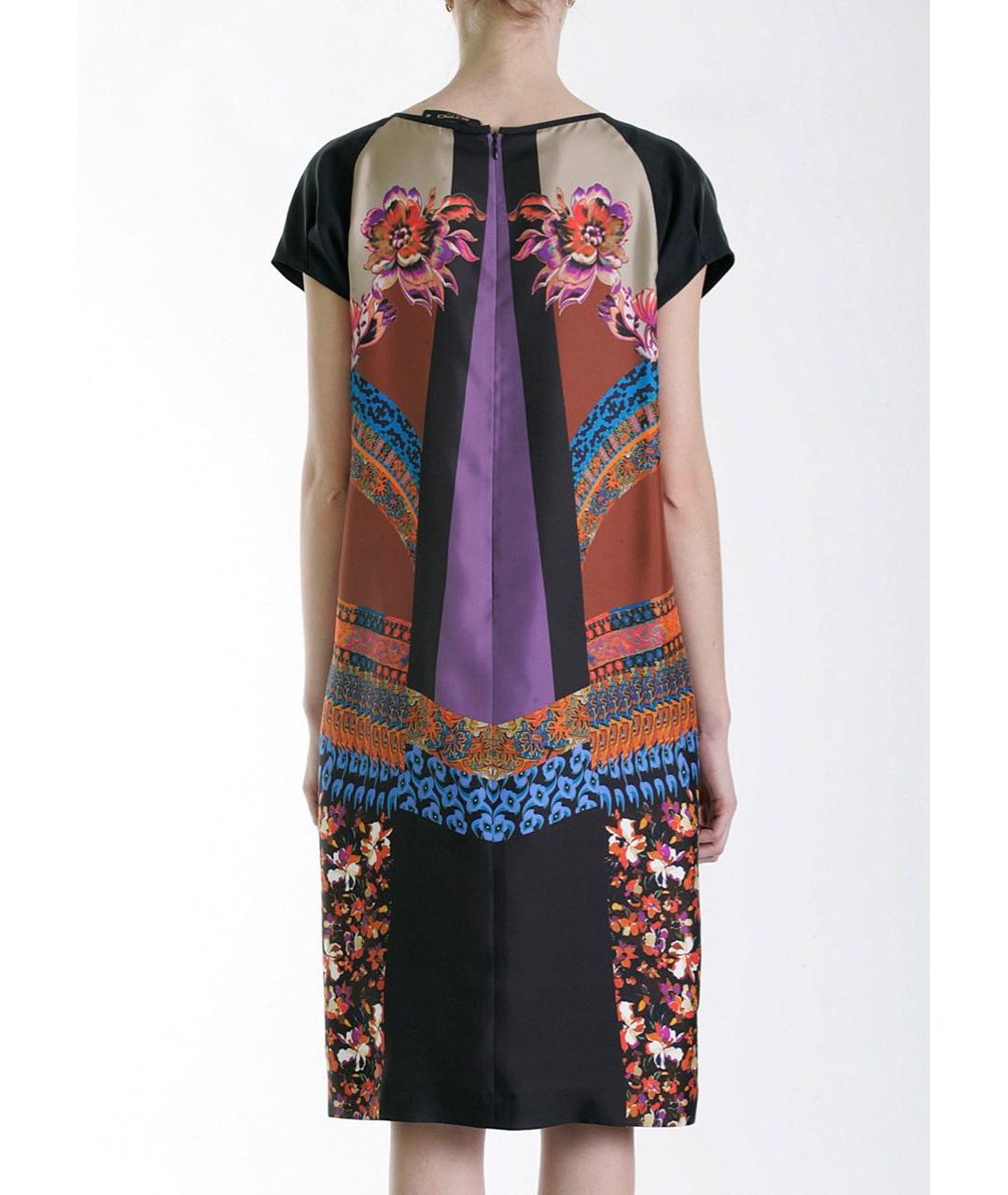ETRO Мульти шелковое коктейльное платье, фото 3