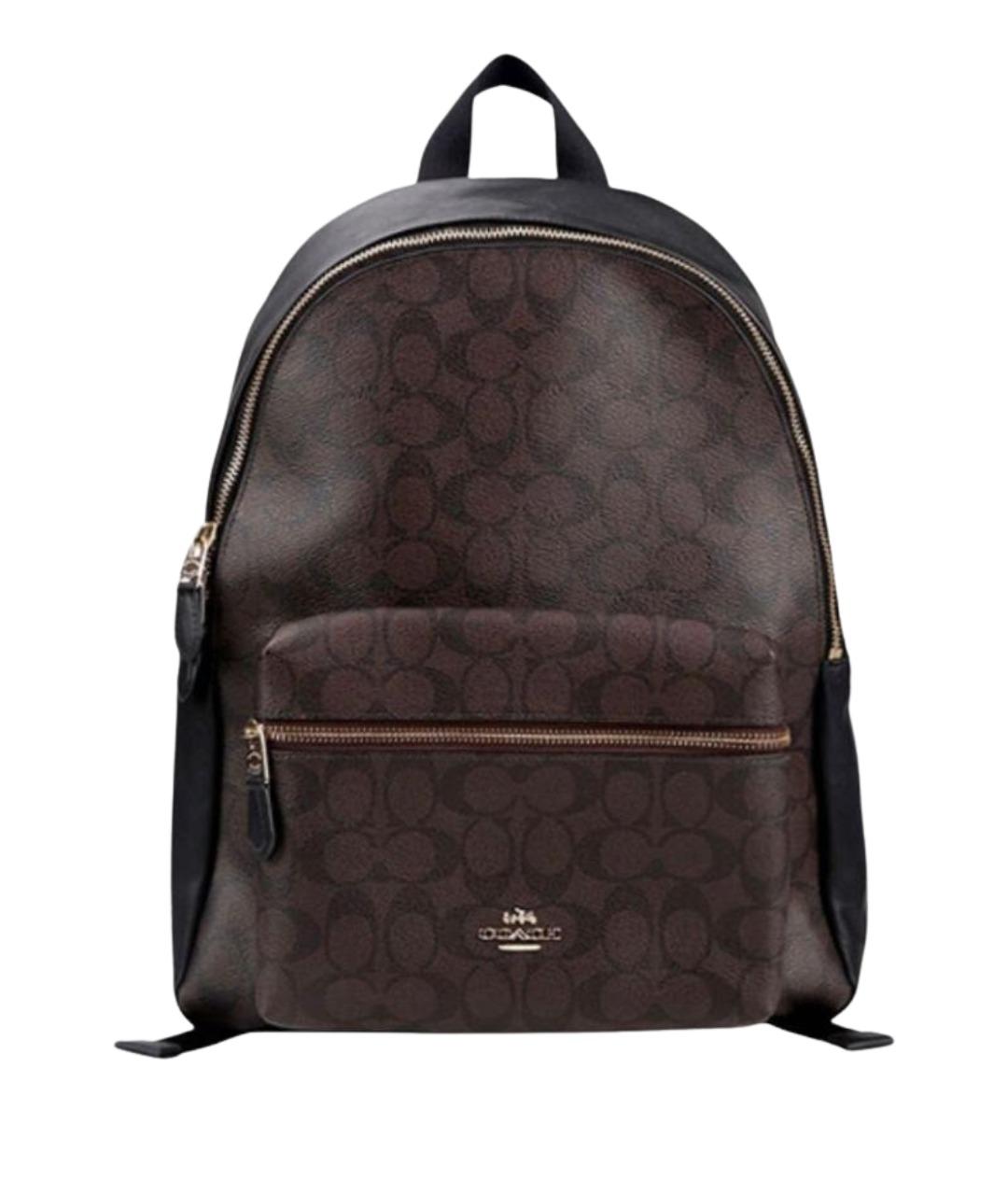 COACH Коричневый кожаный рюкзак, фото 1