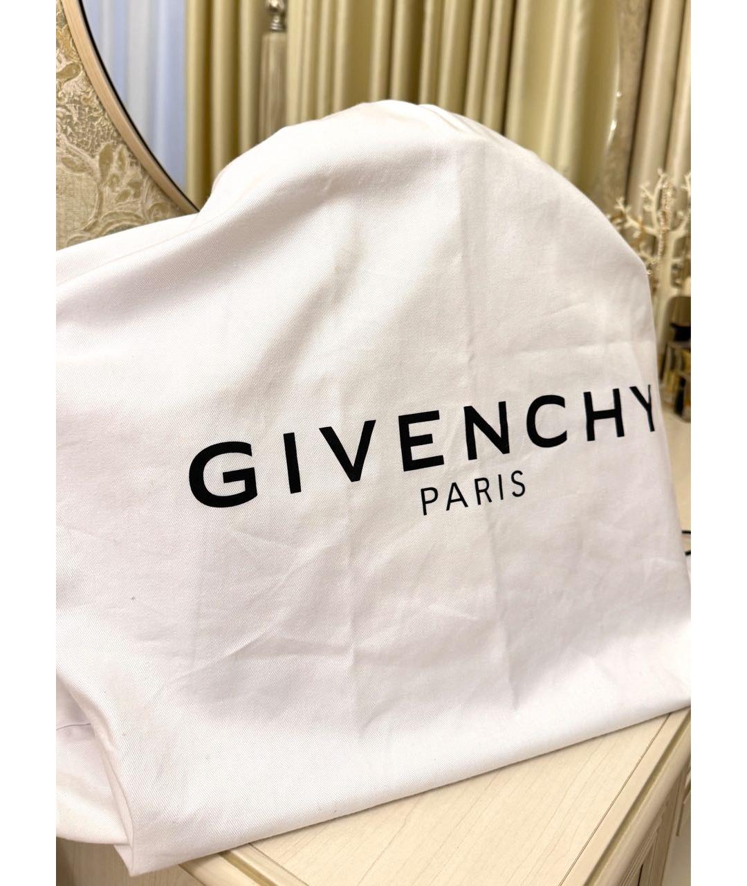 GIVENCHY Белая кожаная сумка с короткими ручками, фото 3