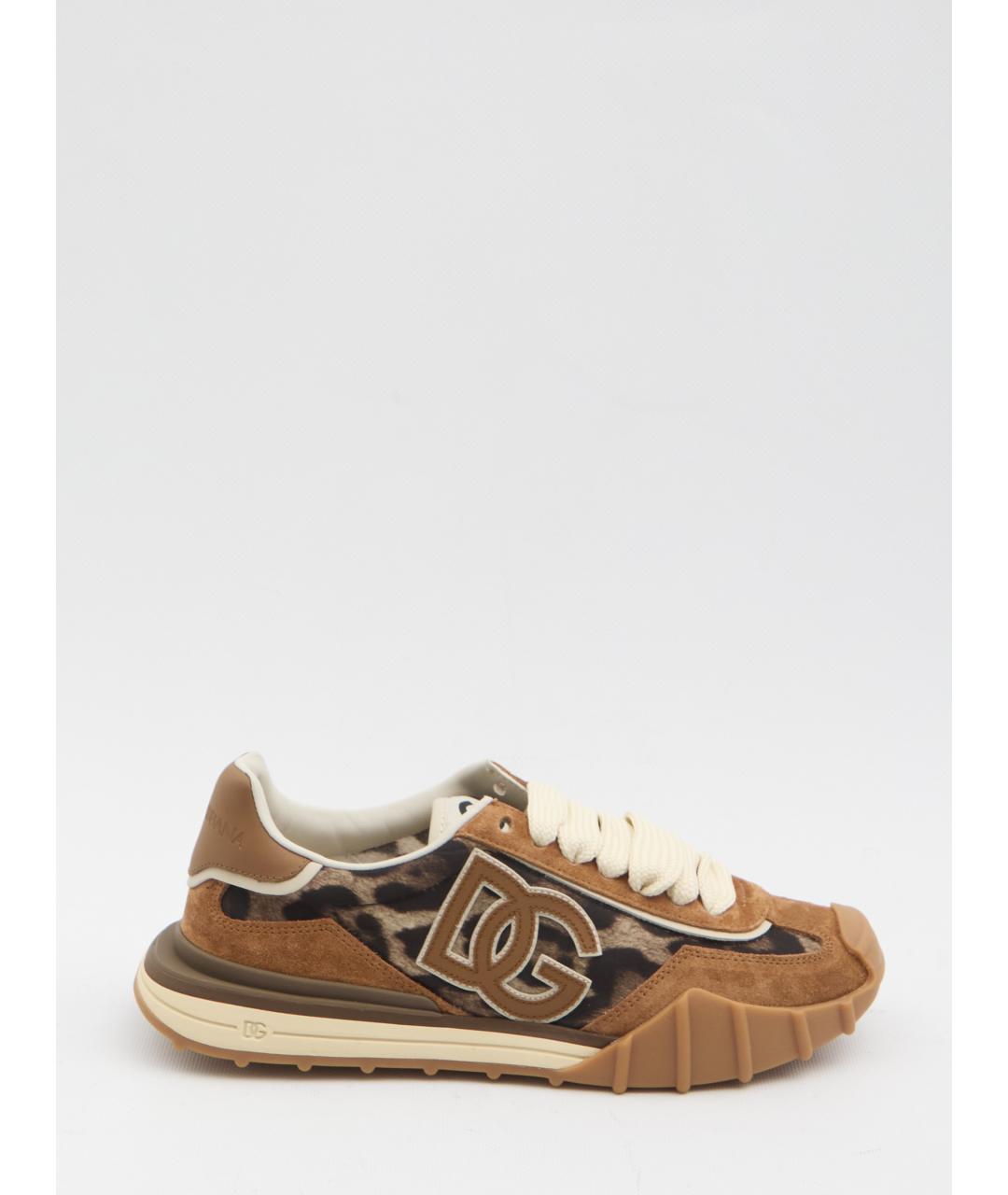 DOLCE&GABBANA Мульти кожаные кроссовки, фото 5