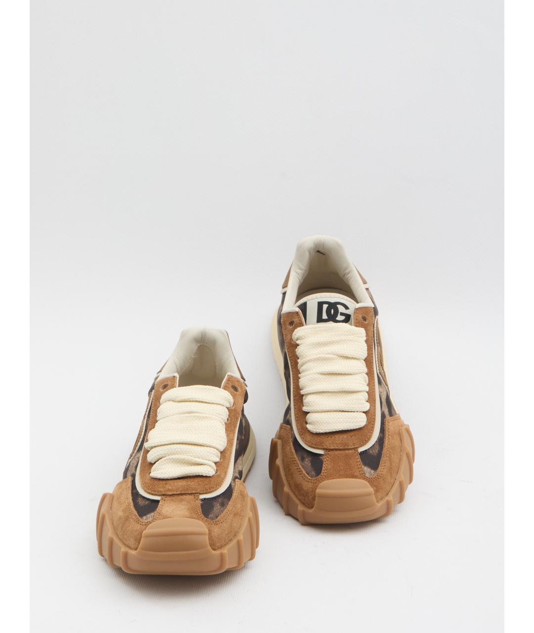 DOLCE&GABBANA Мульти кожаные кроссовки, фото 4