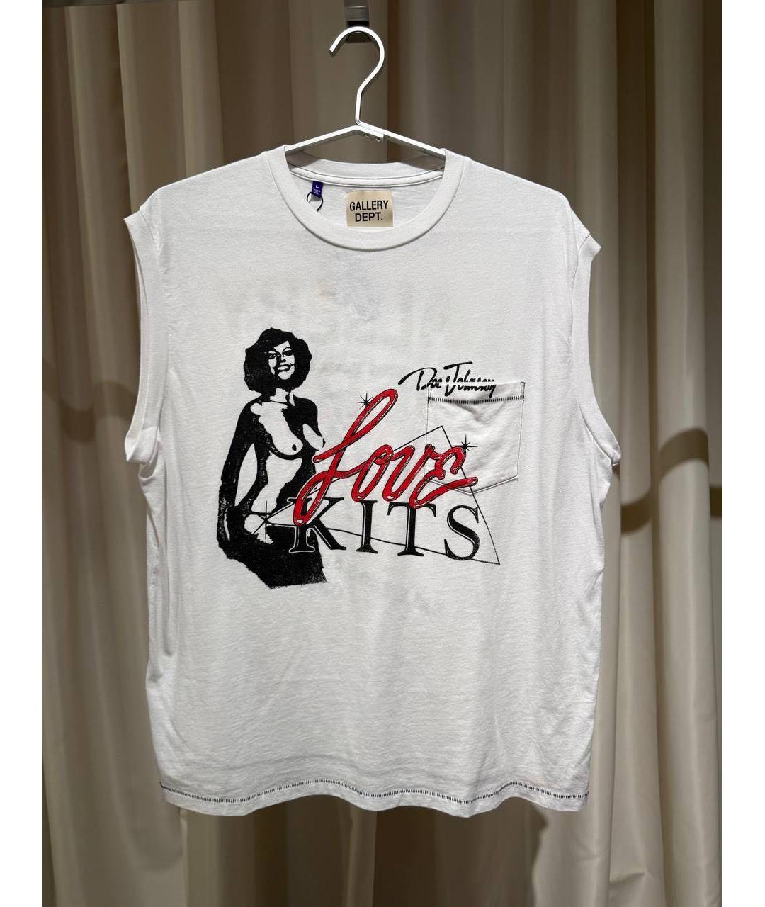 Gallery Dept Белая хлопковая футболка, фото 3