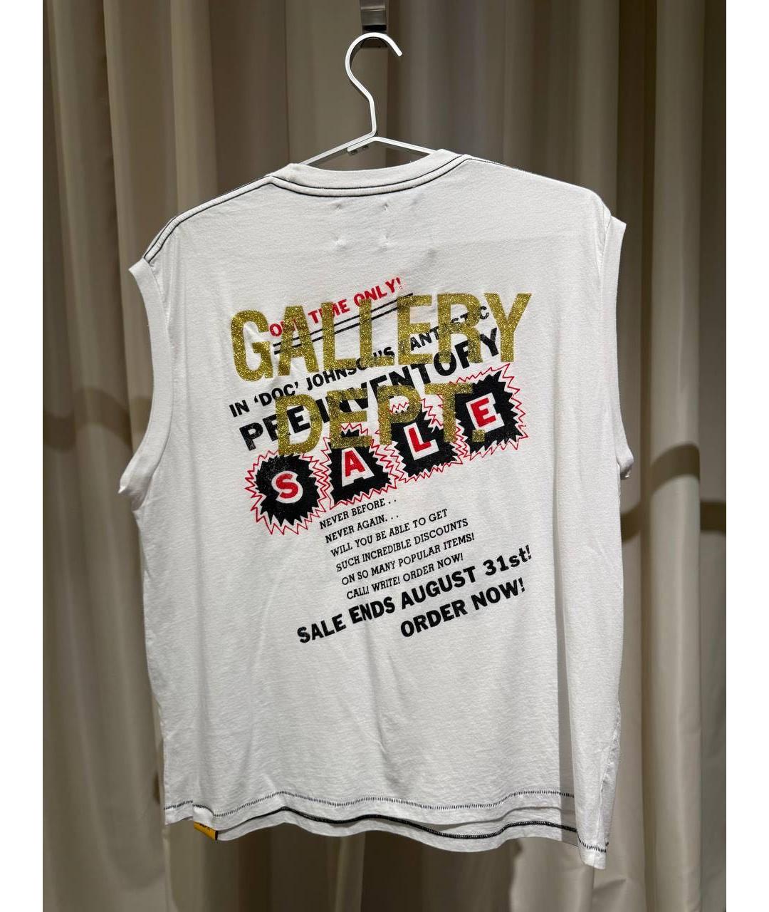 Gallery Dept Белая хлопковая футболка, фото 2