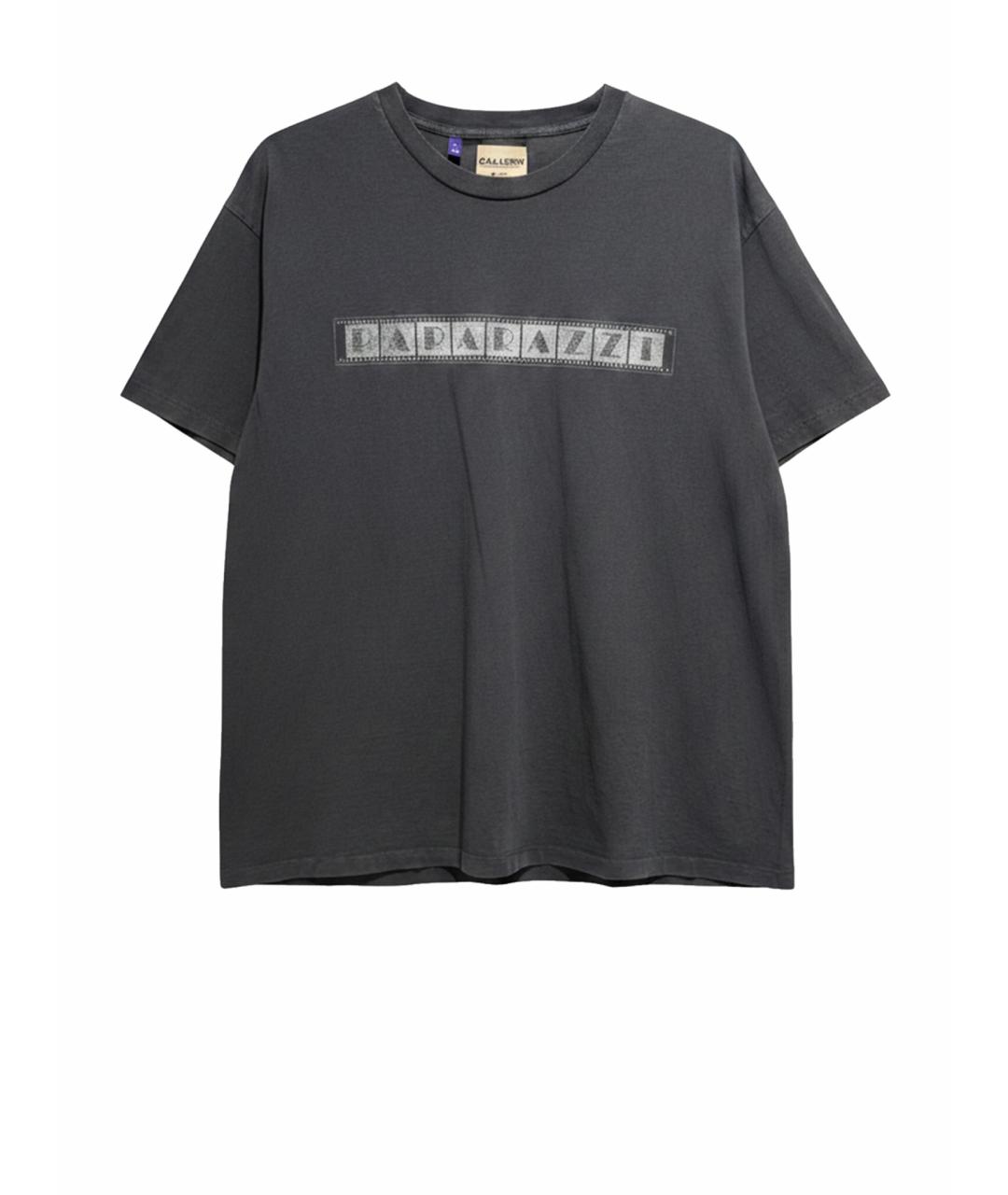 Gallery Dept Антрацитовая хлопковая футболка, фото 1