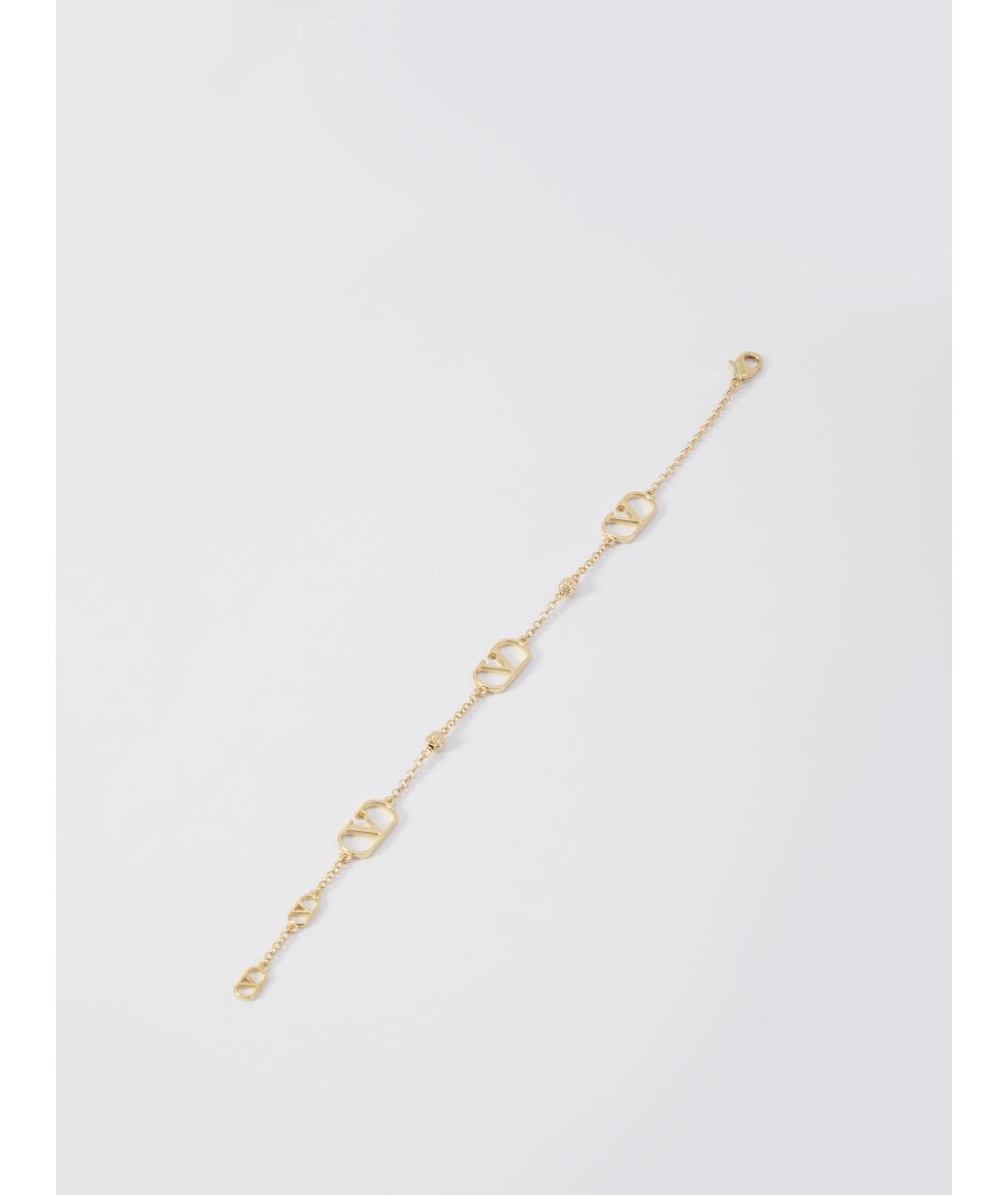 VALENTINO Золотой металлический браслет, фото 3