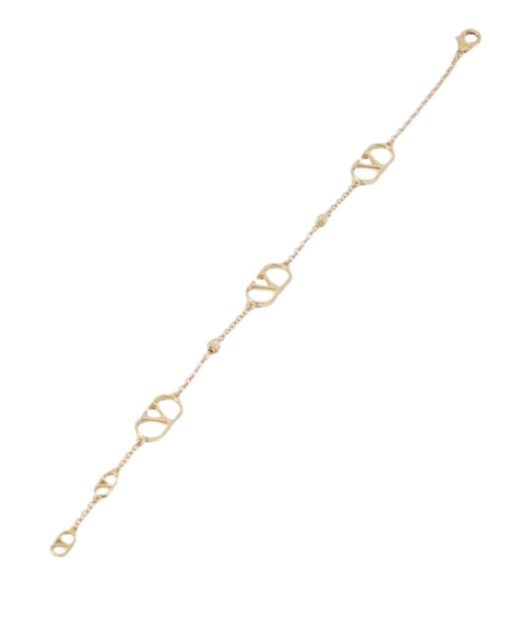 VALENTINO Золотой металлический браслет, фото 1