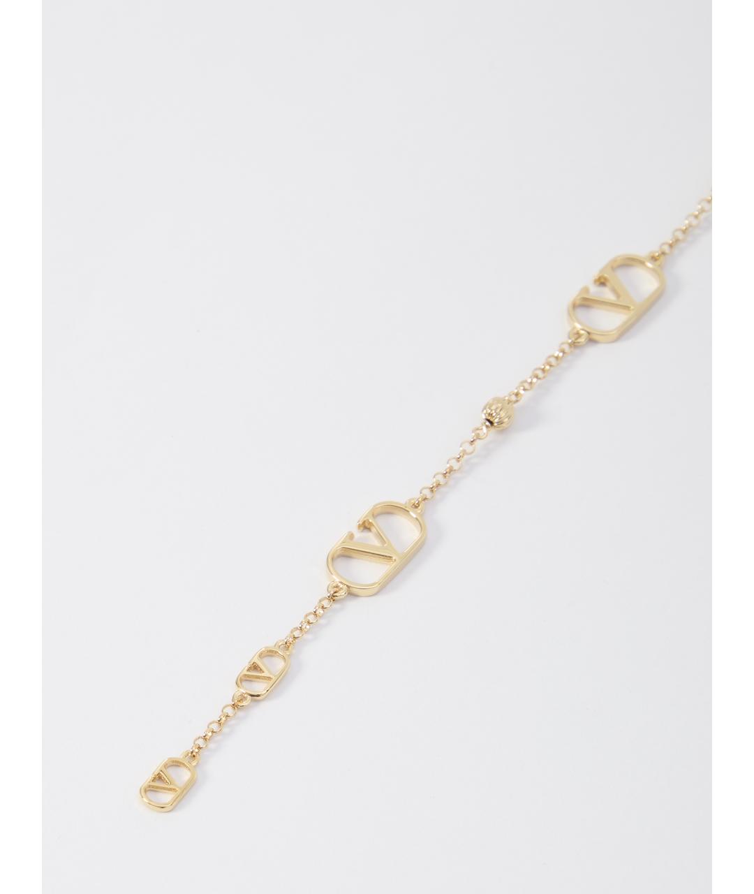 VALENTINO Золотой металлический браслет, фото 2