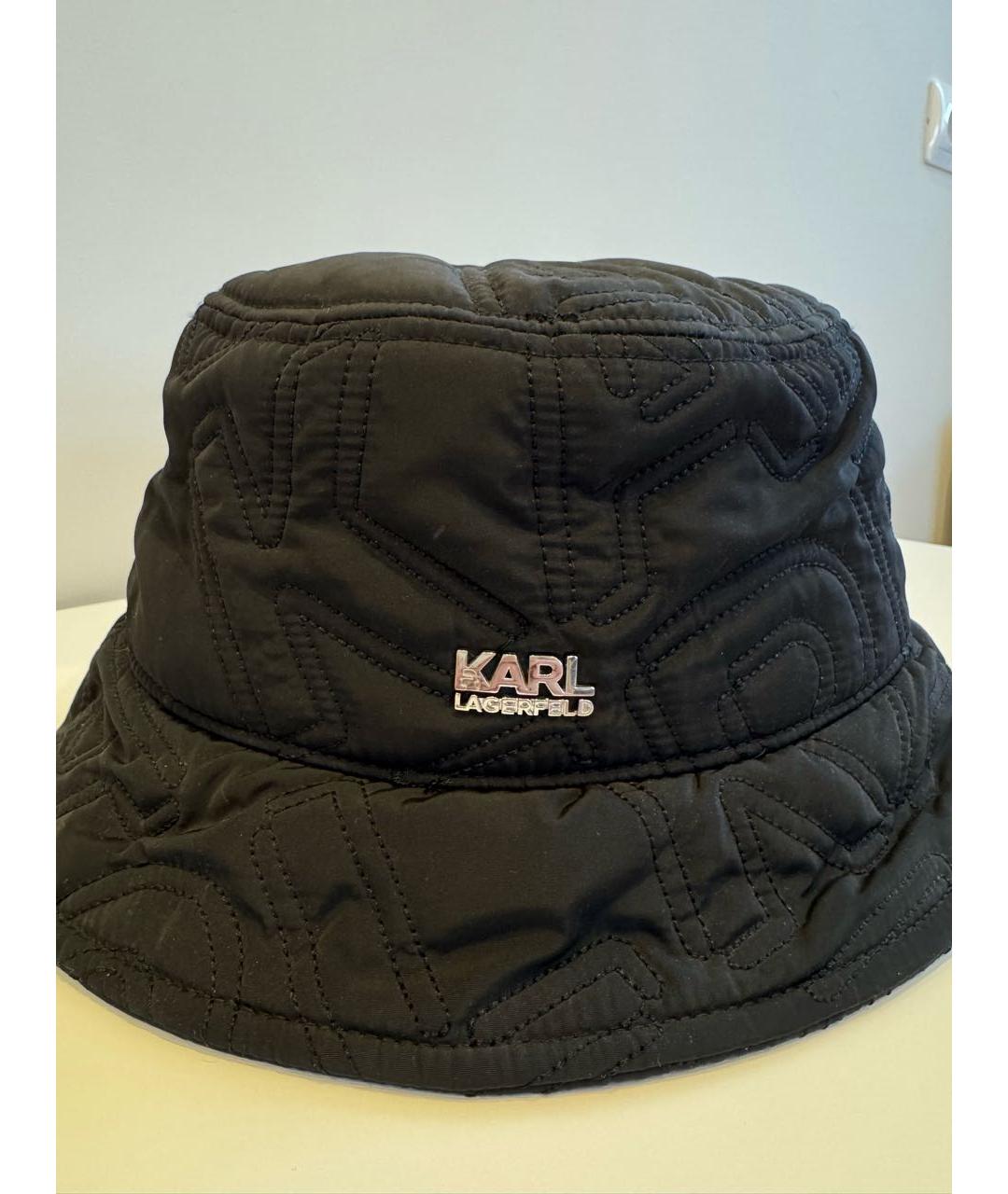 KARL LAGERFELD Черная синтетическая шляпа, фото 3