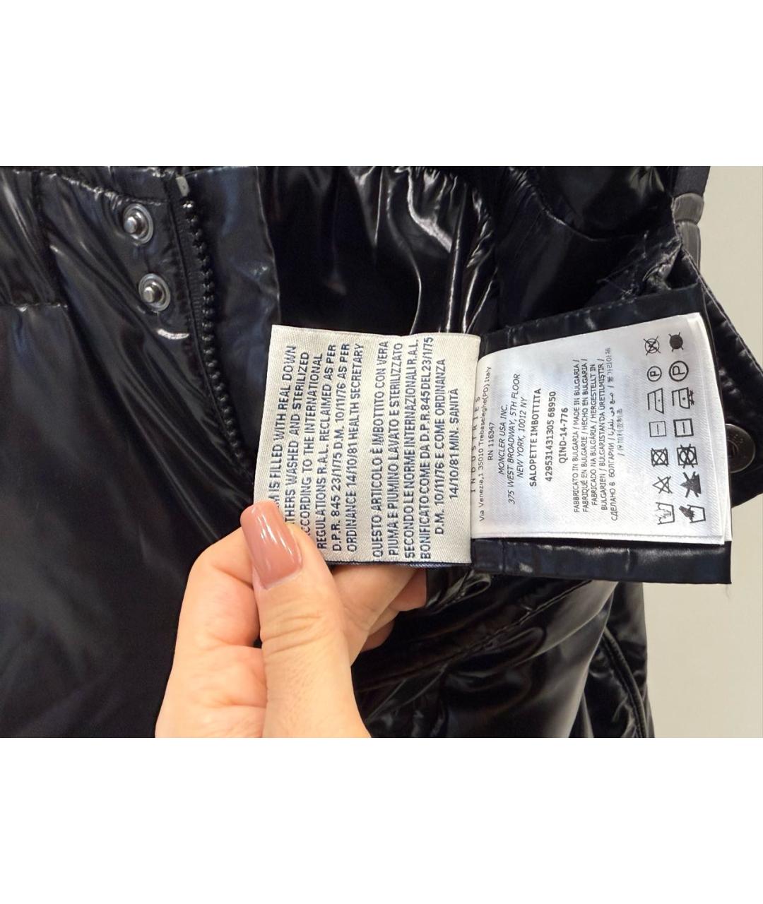 MONCLER Черный комбинезон, фото 5