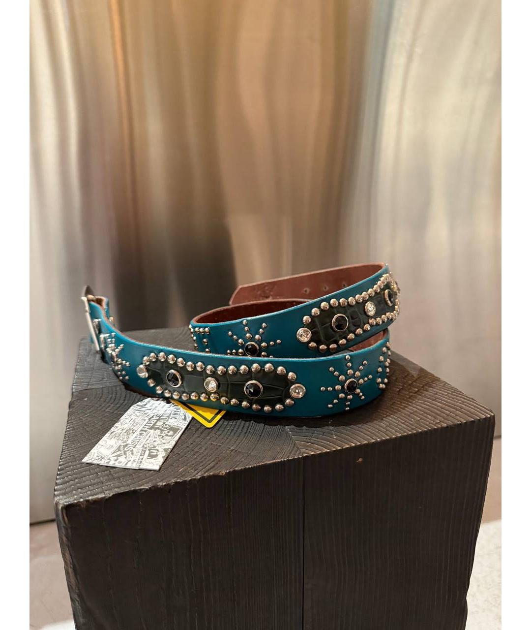 Gallery Dept Бирюзовый кожаный ремень, фото 2