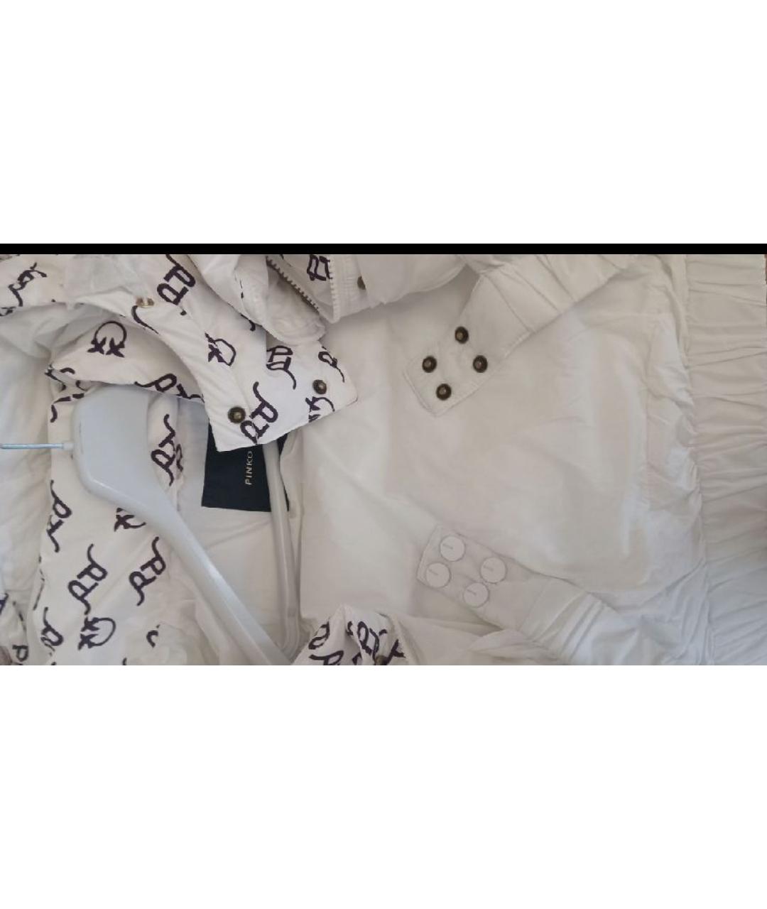 PINKO Белая полиэстеровая куртка, фото 3