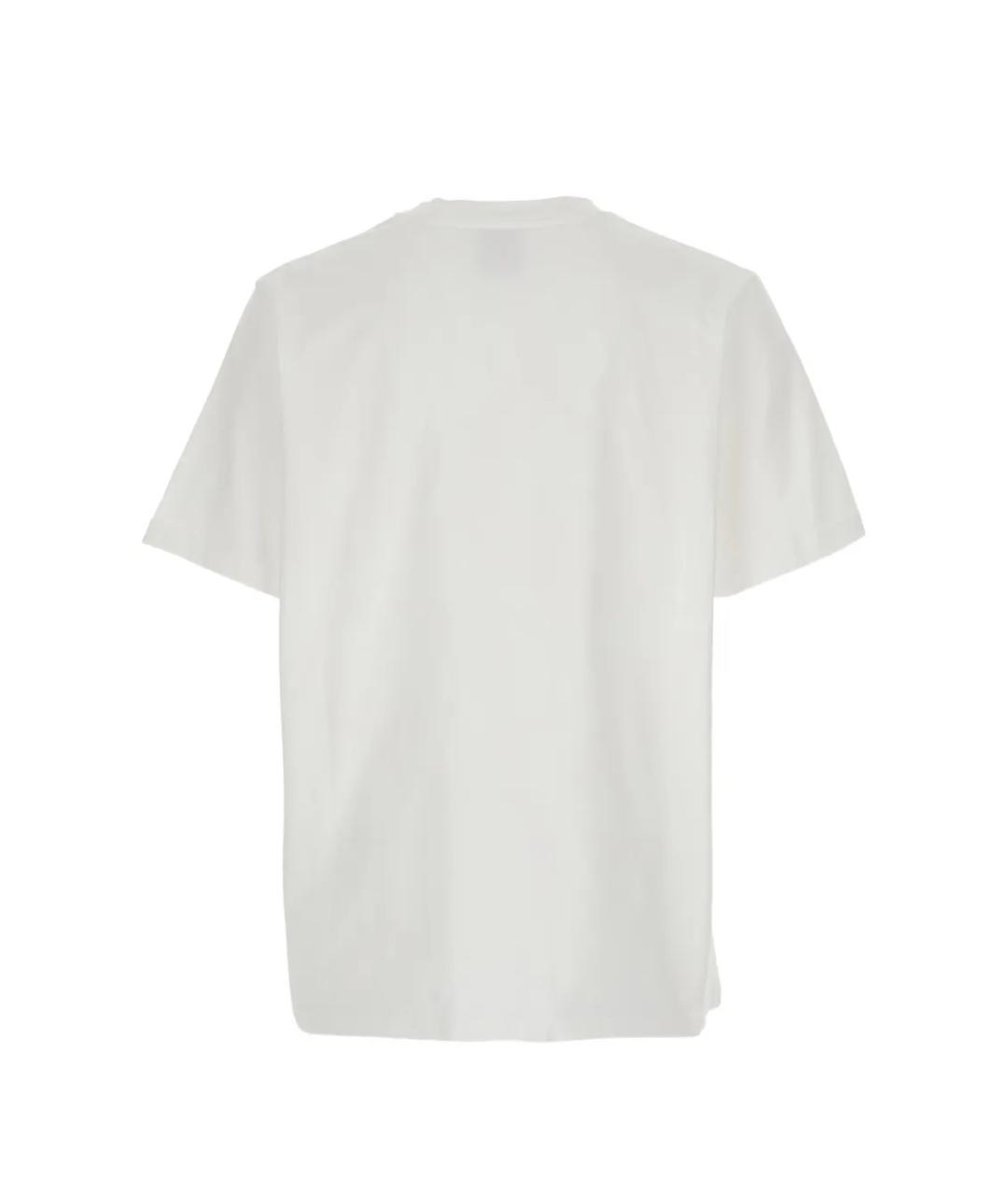 CASABLANCA Белая хлопковая футболка, фото 2