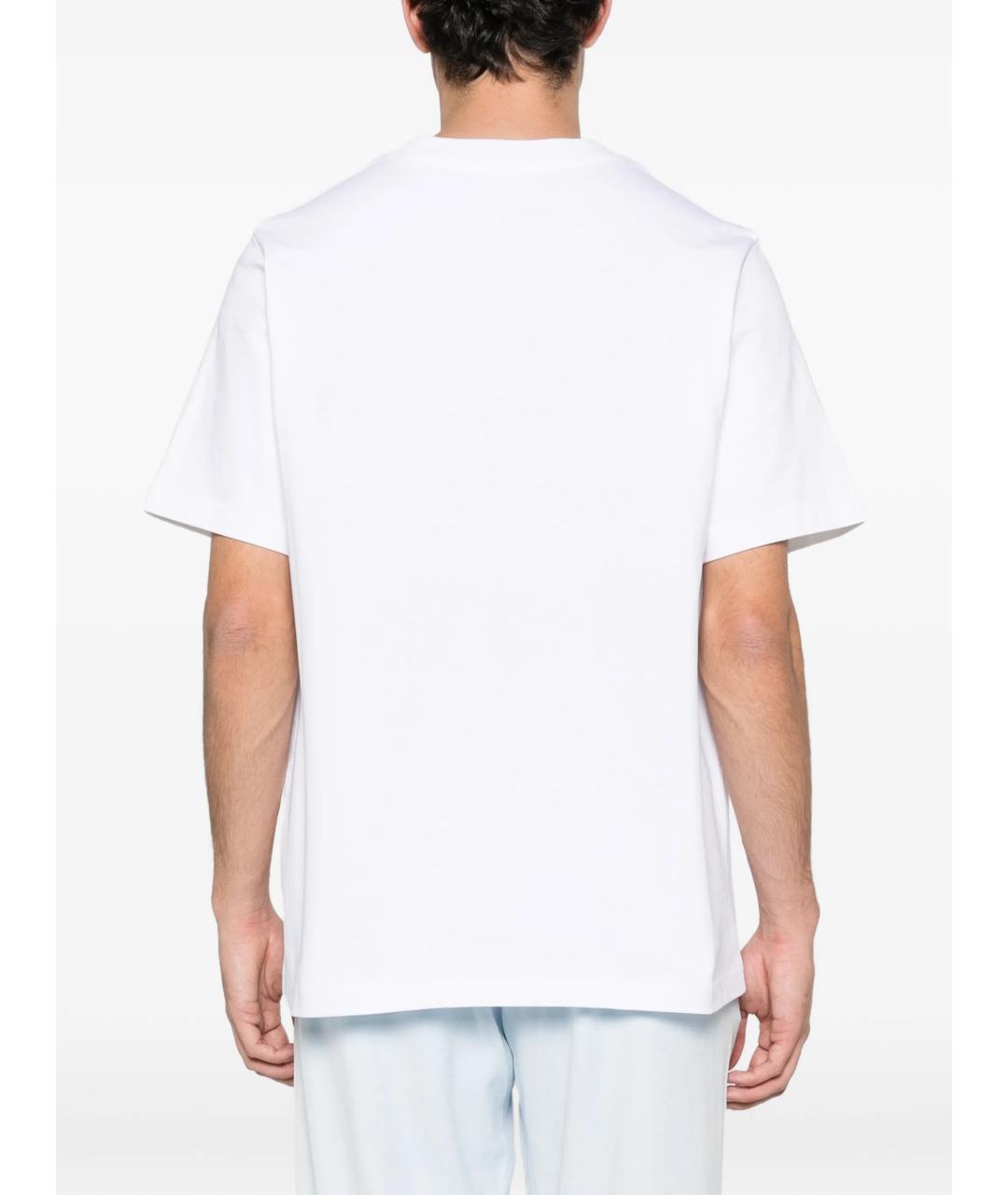 CASABLANCA Белая хлопковая футболка, фото 4