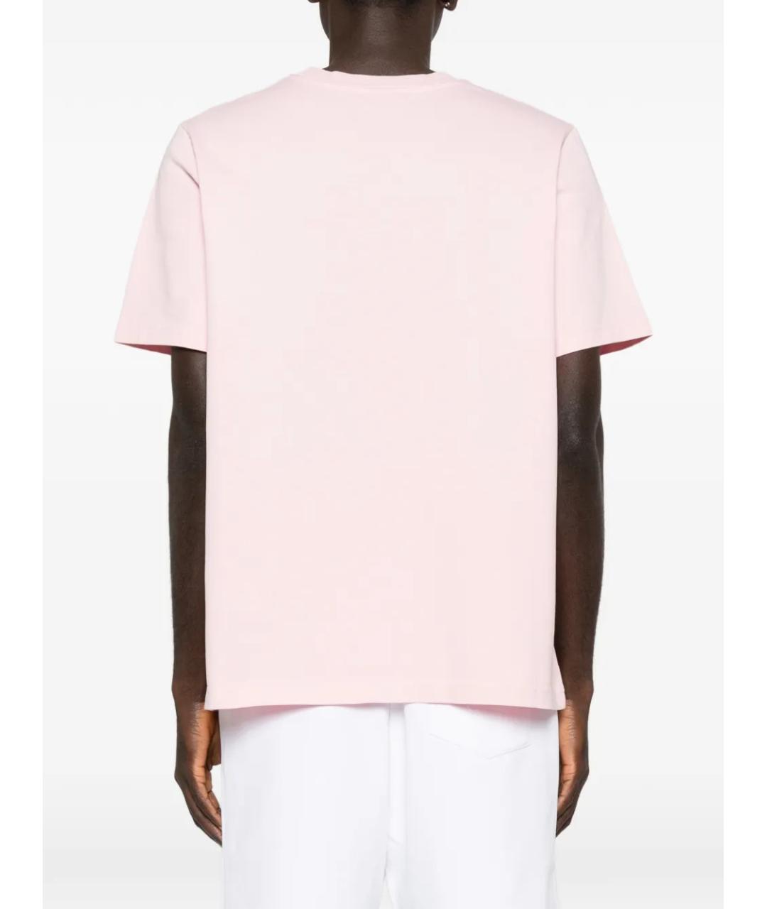 CASABLANCA Розовая хлопковая футболка, фото 4