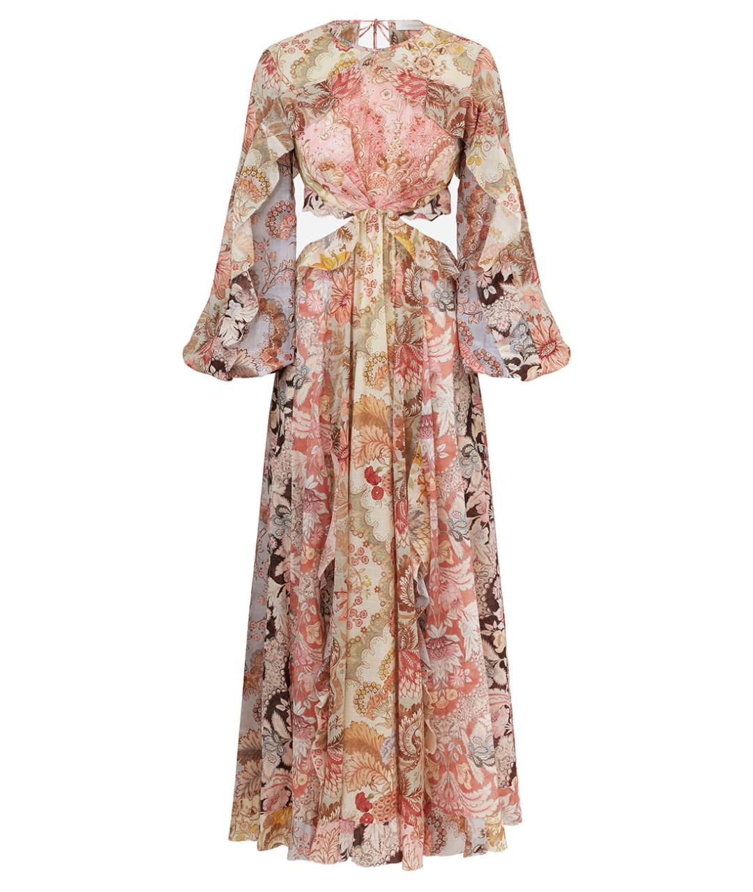 ZIMMERMANN Мульти хлопковое повседневное платье, фото 1