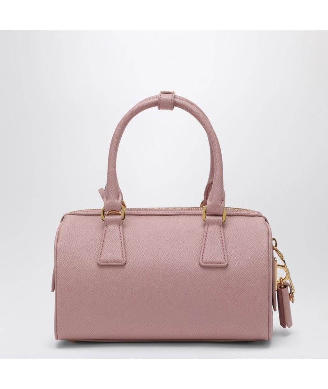 PRADA Розовая кожаная сумка тоут, фото 2