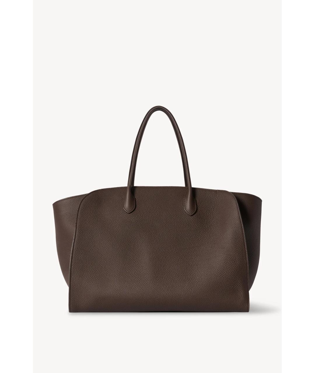 THE ROW Коричневая кожаная сумка тоут, фото 7