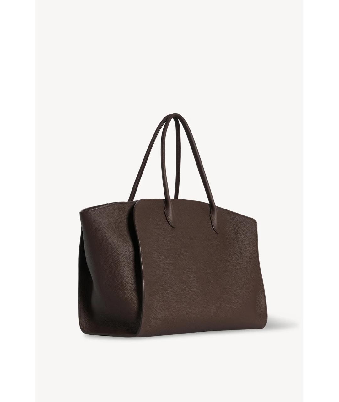 THE ROW Коричневая кожаная сумка тоут, фото 6