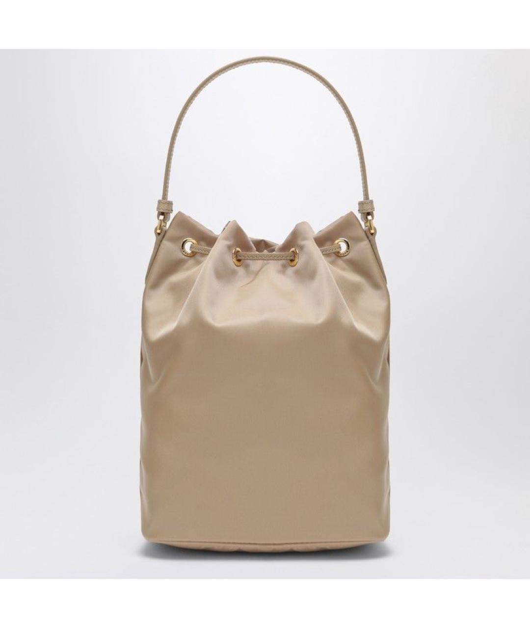 PRADA Бежевая тканевая сумка тоут, фото 2