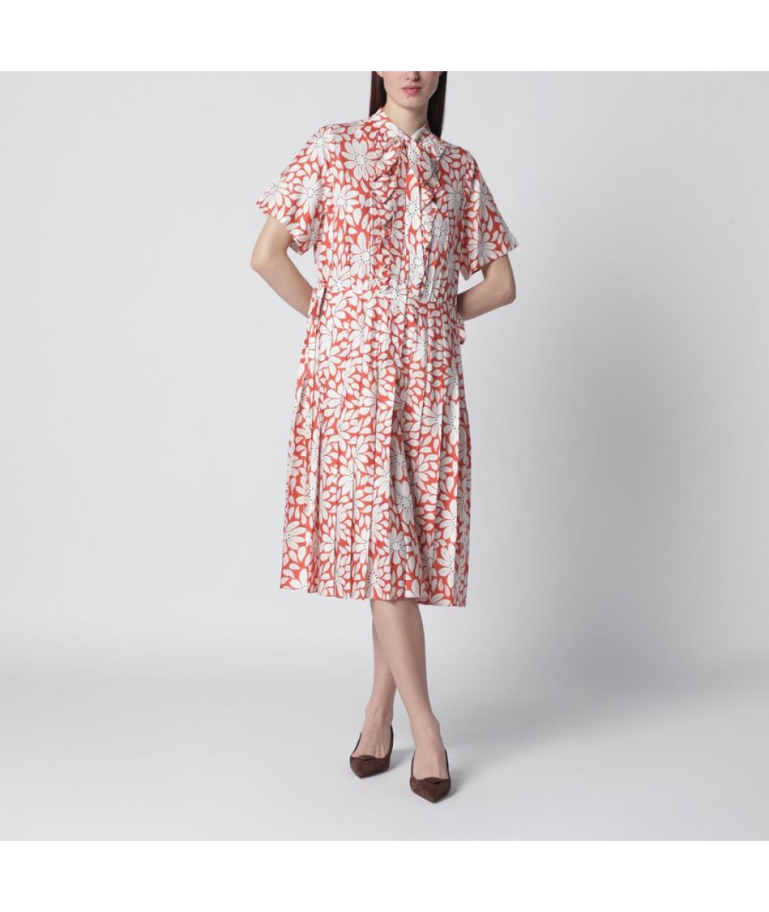 PRADA Мульти вискозное повседневное платье, фото 4