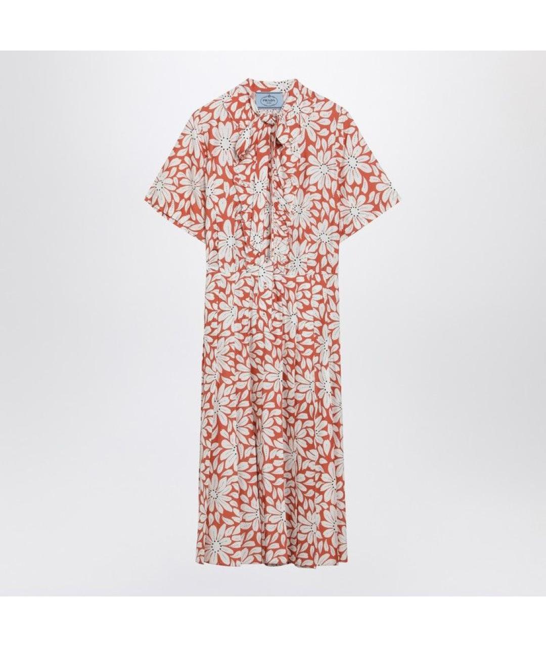 PRADA Мульти вискозное повседневное платье, фото 7