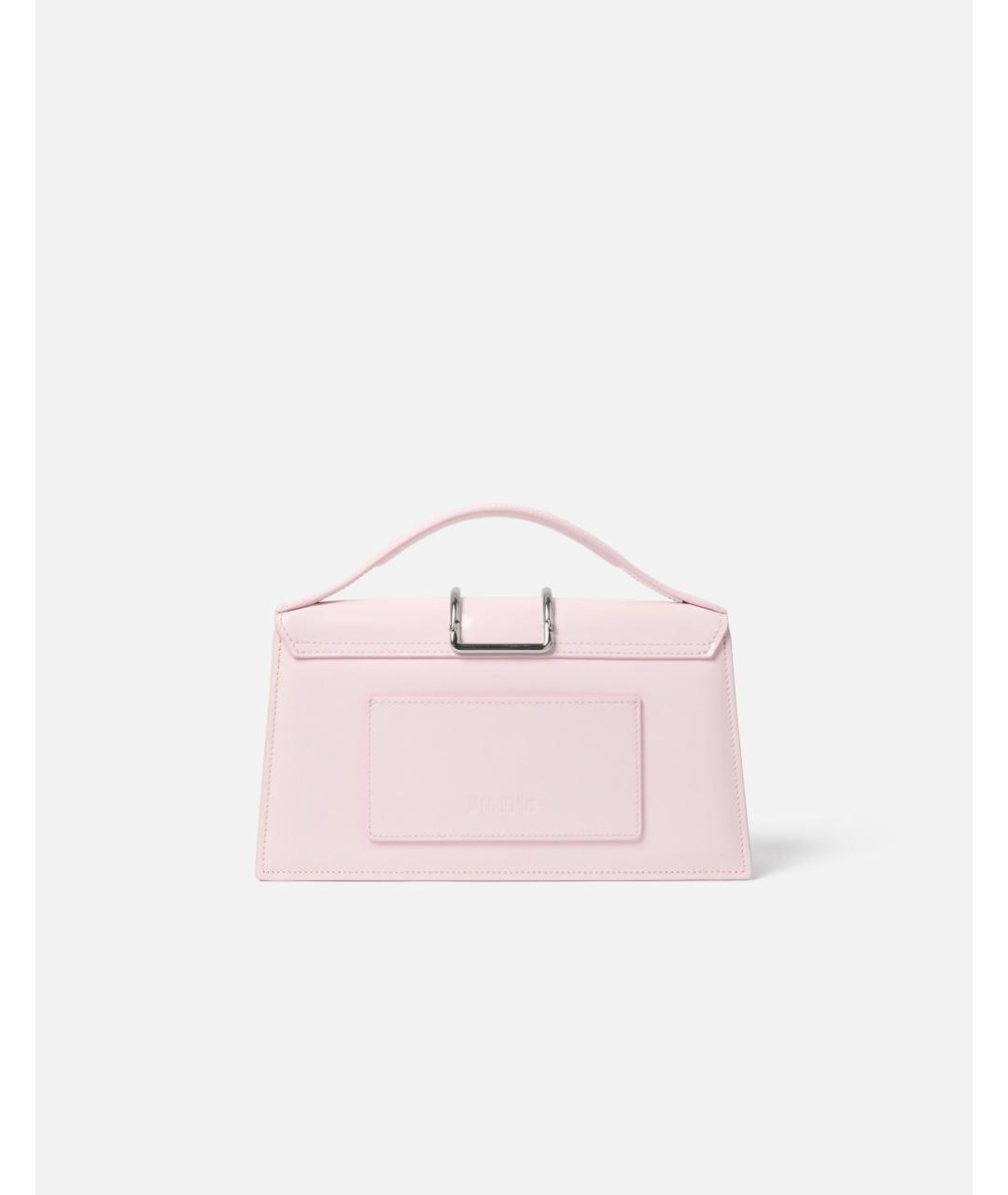 JACQUEMUS Розовая кожаная сумка через плечо, фото 4