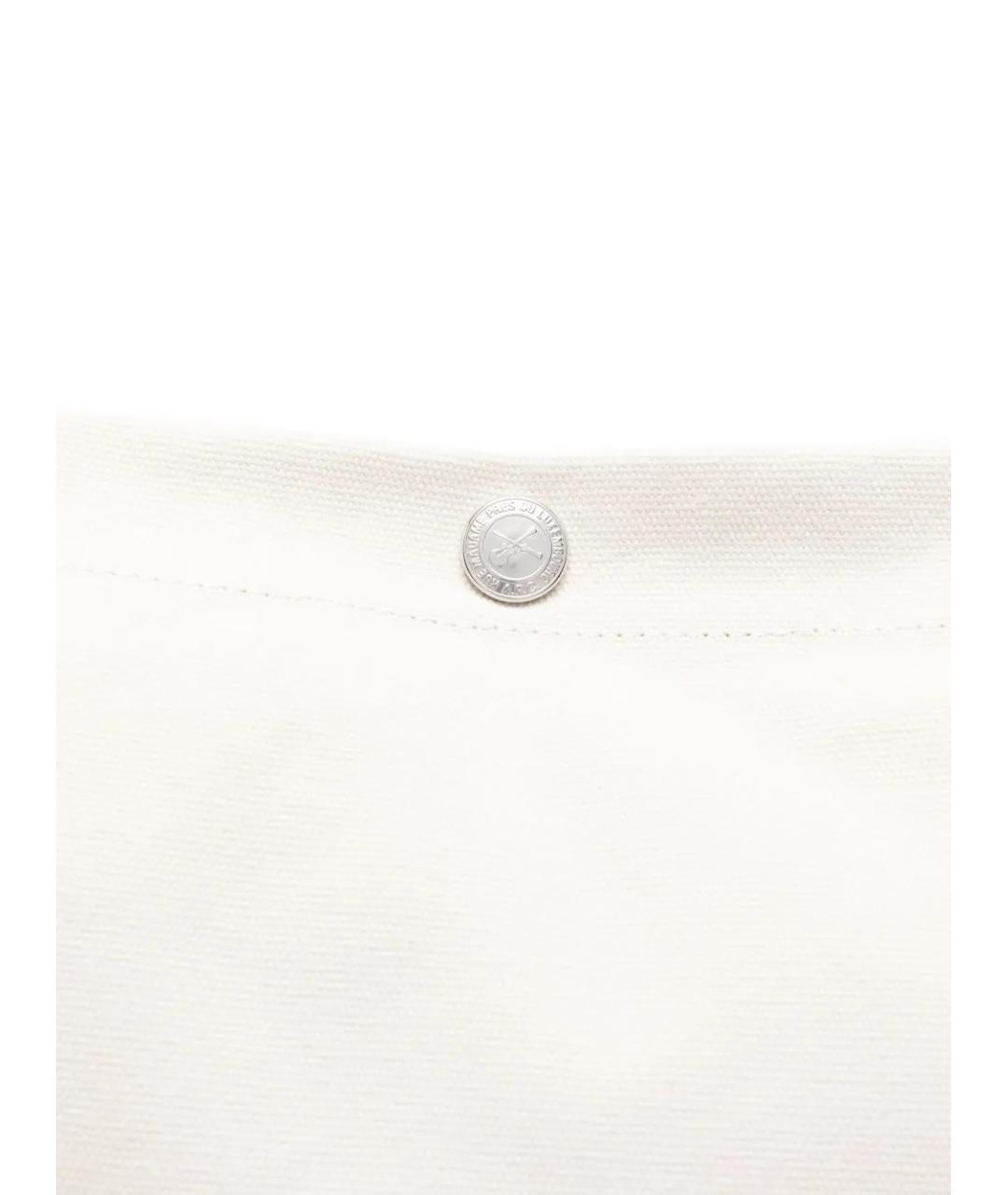 A.P.C. Белая хлопковая сумка через плечо, фото 4