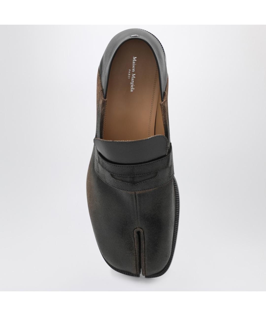 MAISON MARGIELA Коричневые кожаные лоферы, фото 4