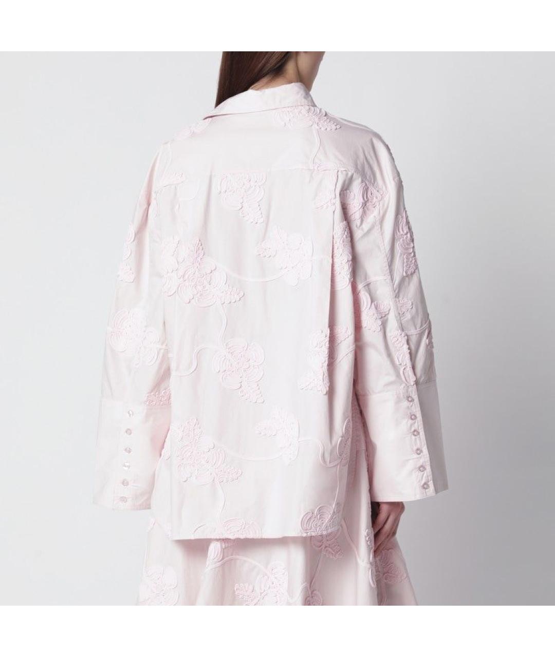 ROTATE Розовая хлопковая рубашка, фото 2