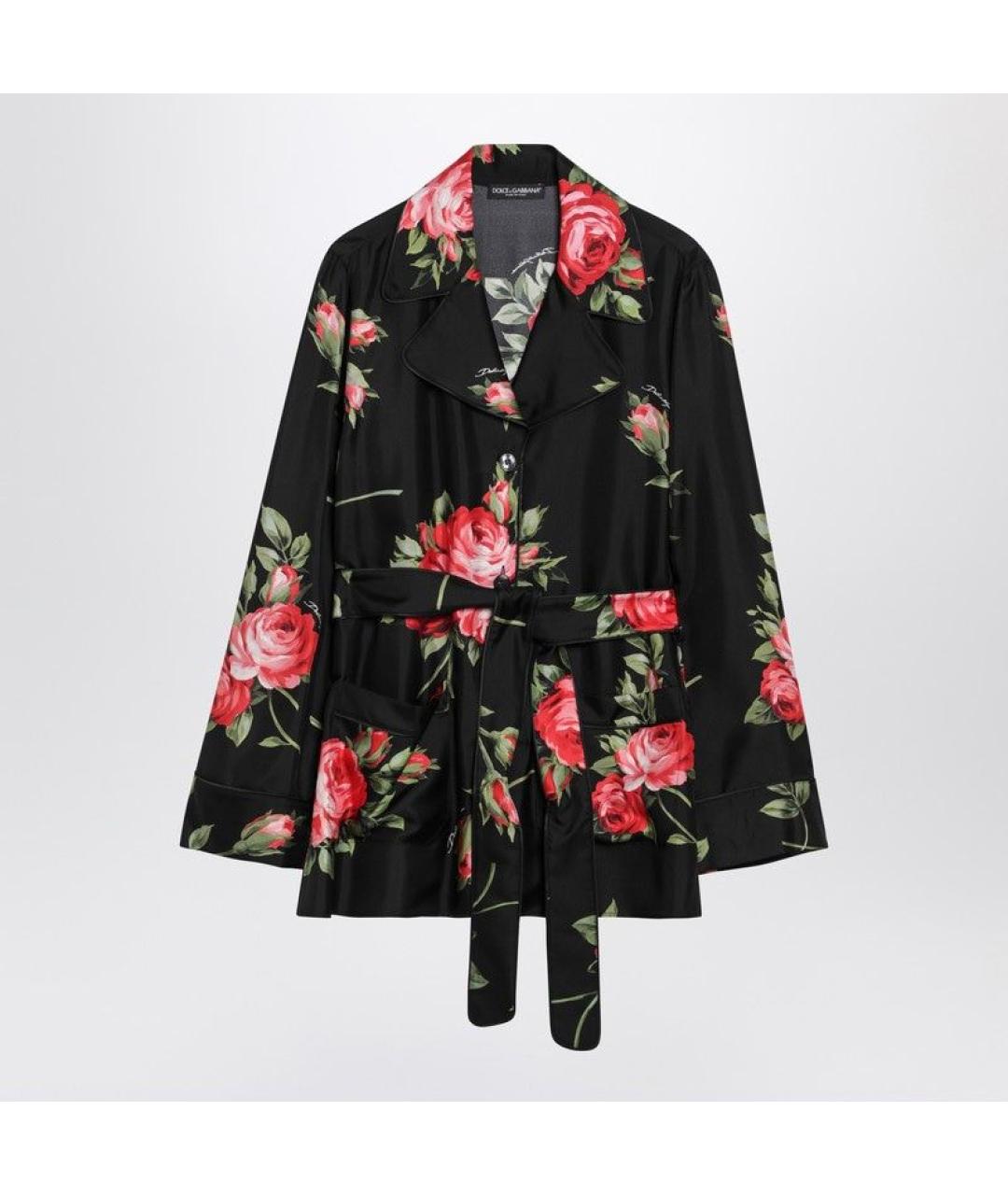 DOLCE&GABBANA Мульти шелковая блузы, фото 3