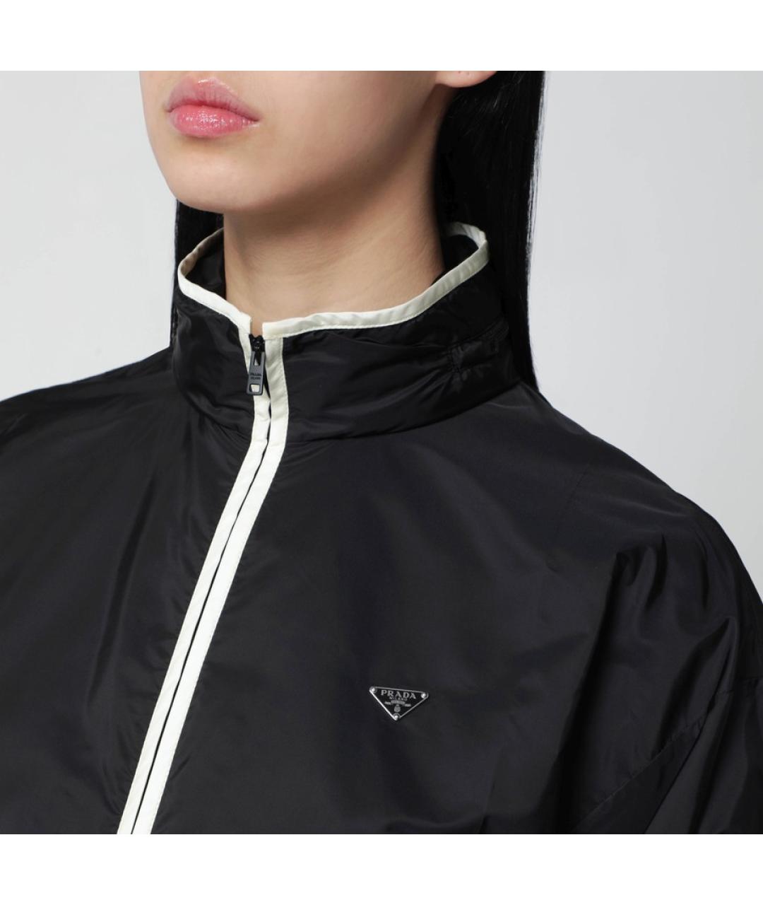 PRADA Черная полиамидовая куртка, фото 6
