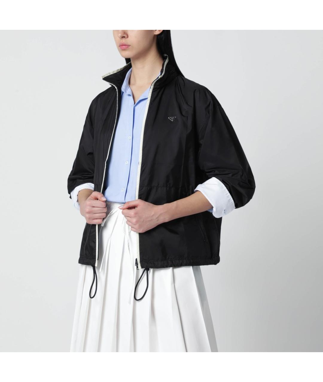 PRADA Черная полиамидовая куртка, фото 3