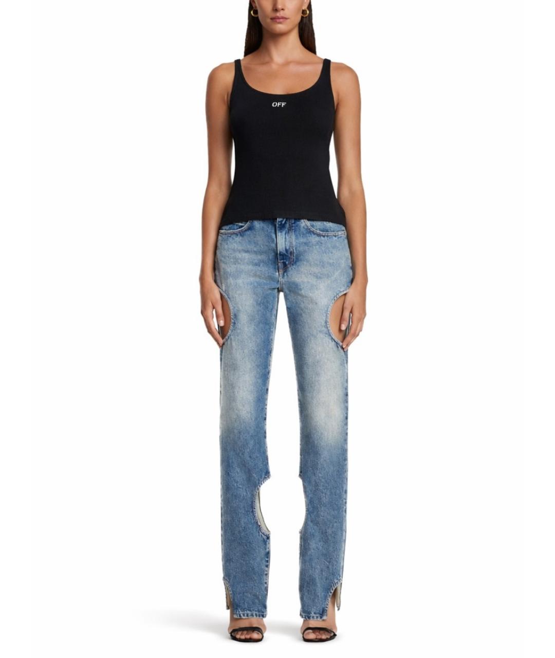 OFF-WHITE Черная хлопковая майка, фото 2