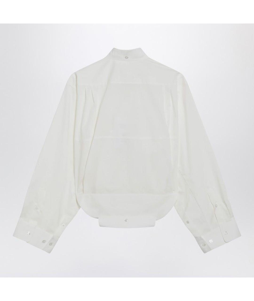MM6 MAISON MARGIELA Белая хлопковая рубашка, фото 2