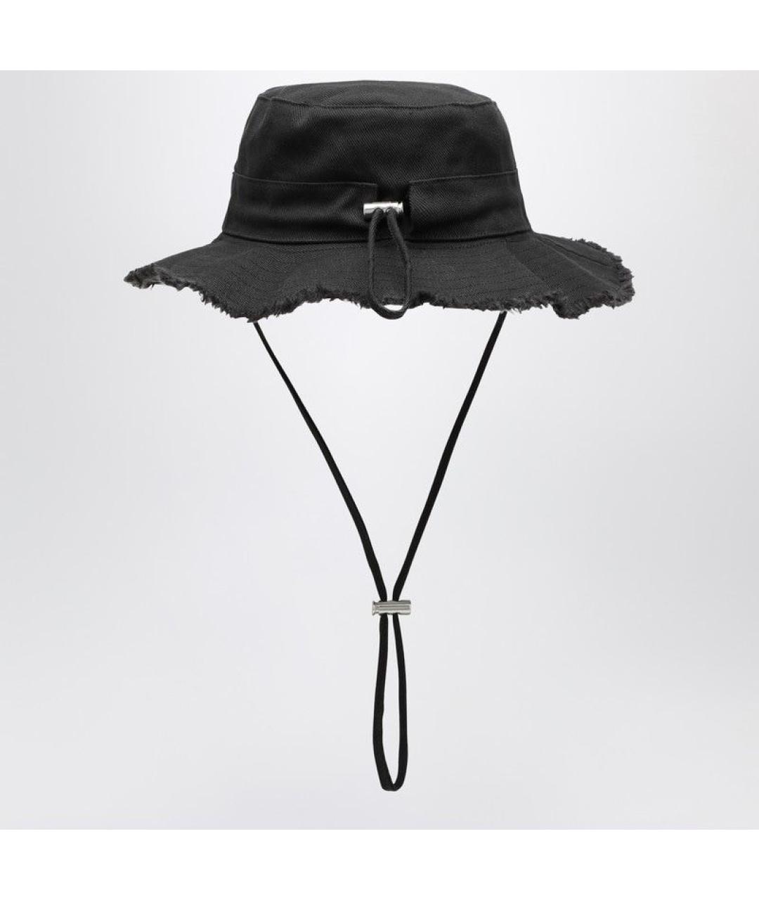 JACQUEMUS Черная хлопковая панама, фото 2