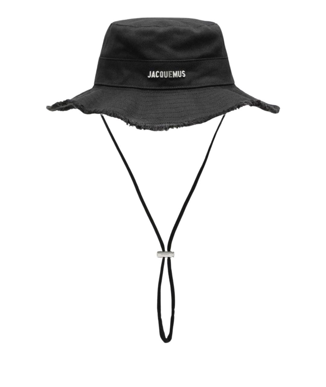 JACQUEMUS Черная хлопковая панама, фото 1