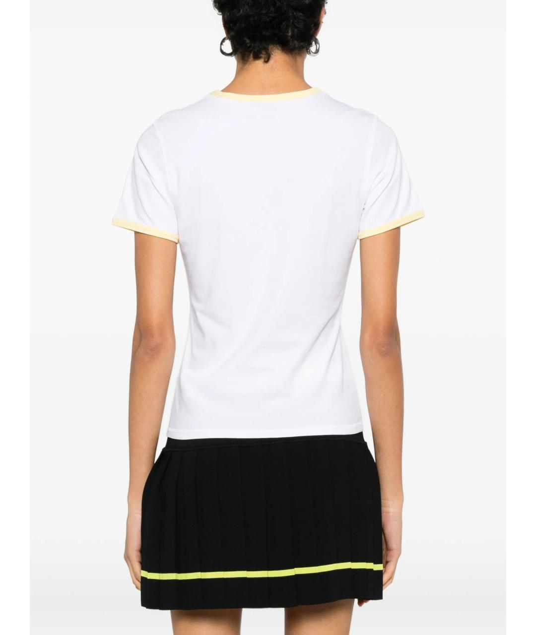 CASABLANCA Белая хлопковая футболка, фото 4