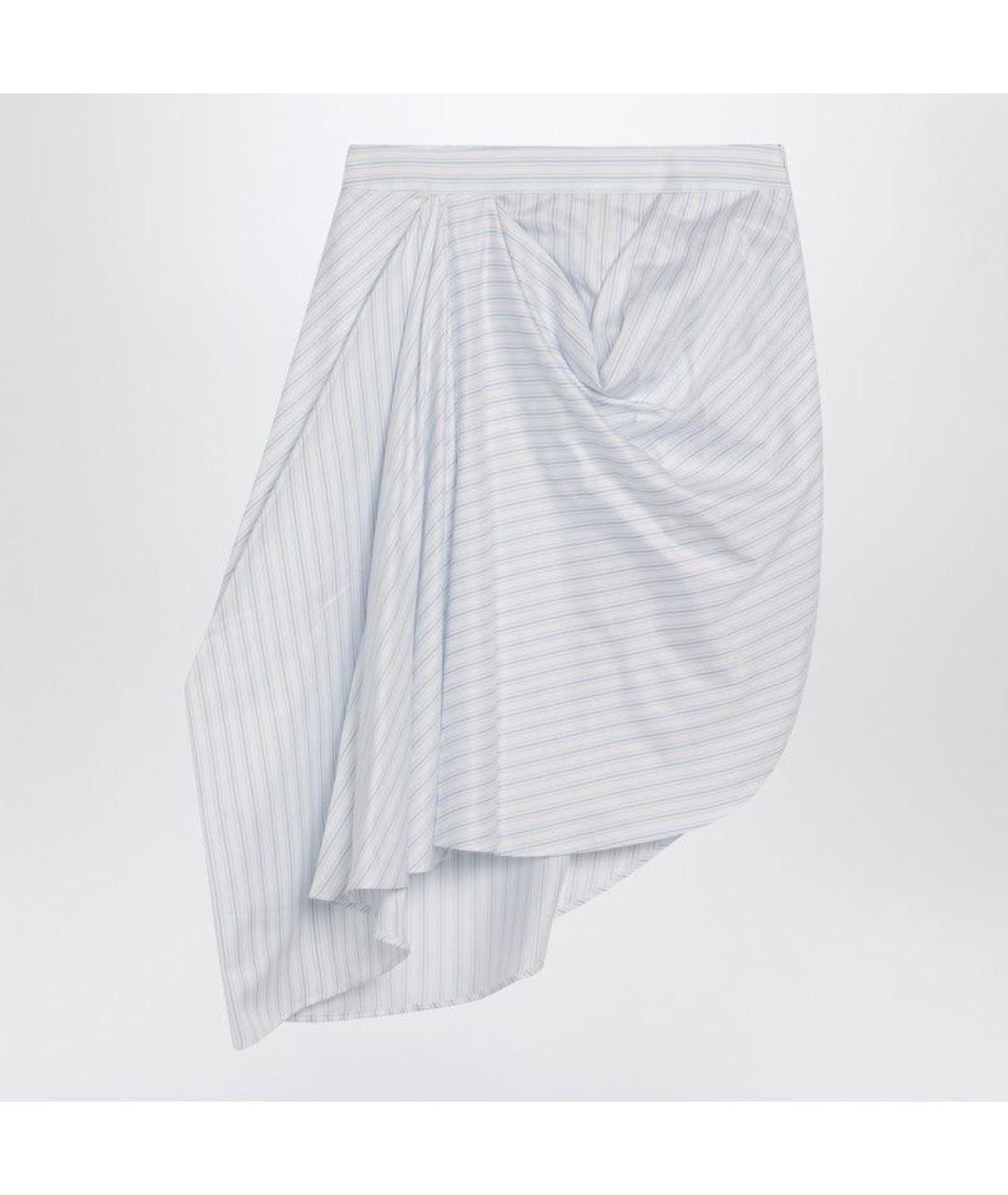 J.W.ANDERSON Белая хлопковая юбка мини, фото 3