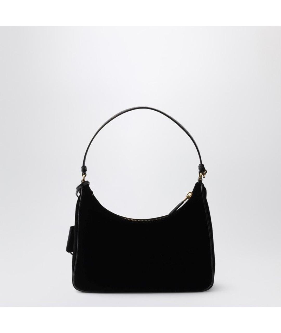 PRADA Черная бархатная сумка через плечо, фото 2