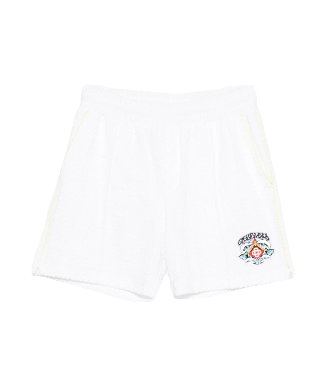CASABLANCA Белые хлопковые шорты, фото 1