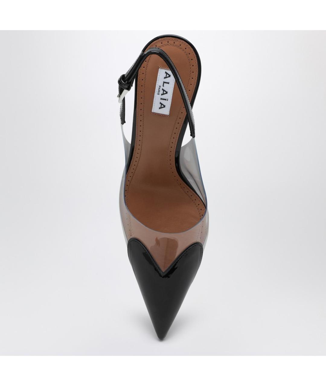 ALAIA Черные кожаные туфли, фото 4