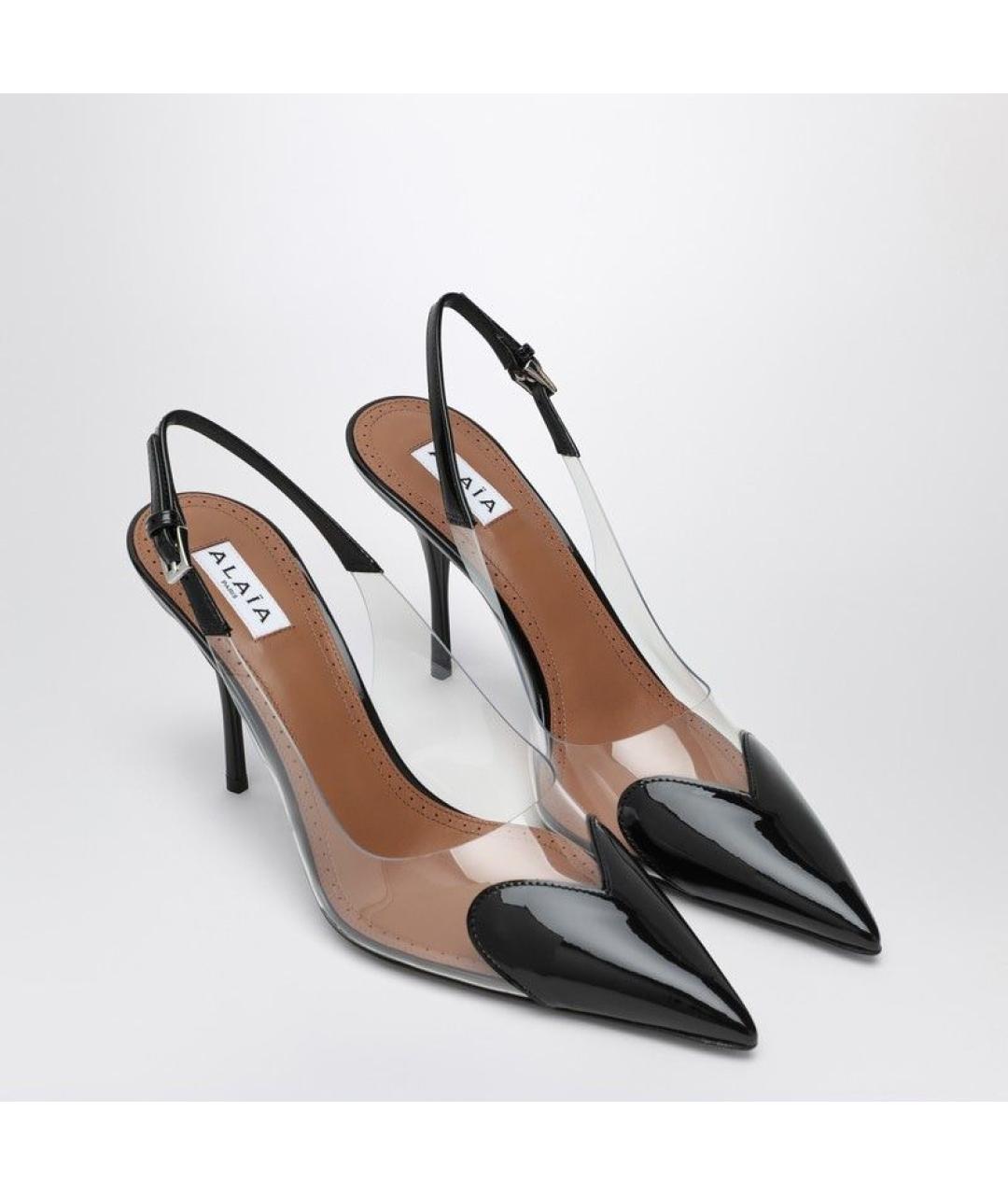 ALAIA Черные кожаные туфли, фото 2