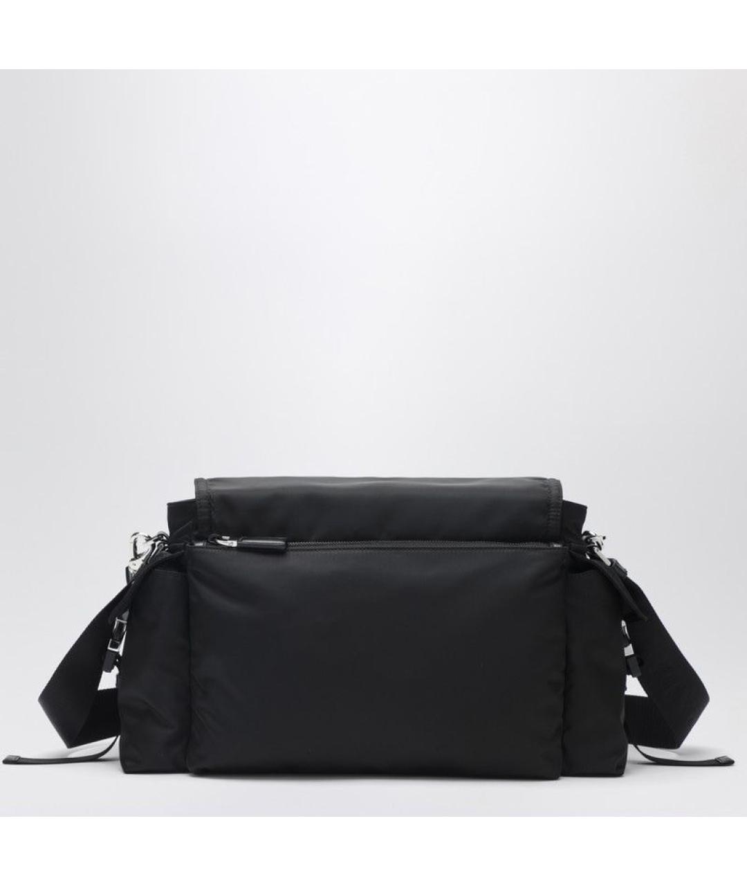 PRADA Черная тканевая сумка на плечо, фото 3